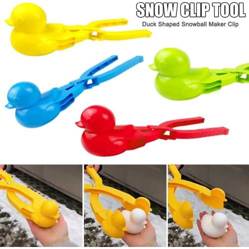Duck Shaped Snowball Maker Clip Children Outdoor Winter Snow Sand Mold Tool Toy TS2 Artificial Snow Snowflakes