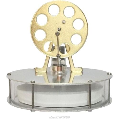 Low Temperature Hot Air Mini Stirling Engine Motor Model Heat Power Electricity Generator Machine LED Light Jy23 21 Dropship