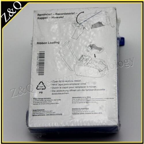 Original Zebra 800017-201 Black Ribbon 1000 prints for use with P100i P110i P110m P120i update to 800033-301 black ribbon