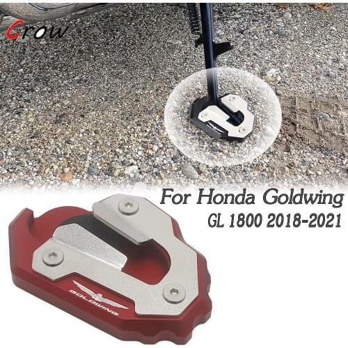 For Honda Goldwing Gold wing 1800 Tour F6B GL1800 2018 2019 2020 Motorcycle Kickstand Foot Side Stand Extension Pad Support Plat