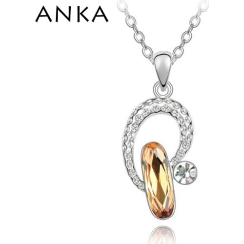 ANKA Sale Promotion Classic Women Christmas Gift Fashion Crystal Shoe Pendant Necklace Crystals from Austria #85472