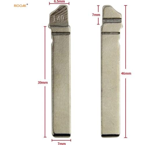 RIOOAK New 10PCS/LOT HU162T Replacement Flip Folding Remote Key Blade NO.149 Car Key Blank For VW Golf 7 Sportsvan