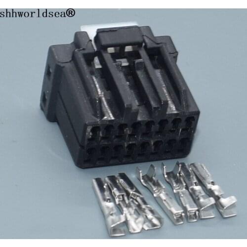 Shhworldsea 175966-2 male Connector Terminal plug connectors jacket auto Plug socket female Connector 16-pin connector Fuse box