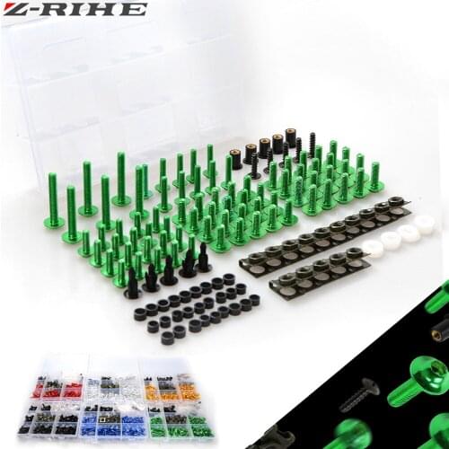 Universal CNC Motorcycle Accessories Fairing Bodywork Bolts Screws For Kawasaki ER6N Ninja 250R 300 500R 650 650R H2 ZX6R ZX6RR