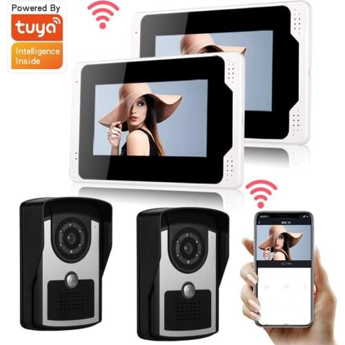 7" wifi Video Intercom Door Phone System Wired Doorbell Camera Home Private Villa Gate Entry Security Kit