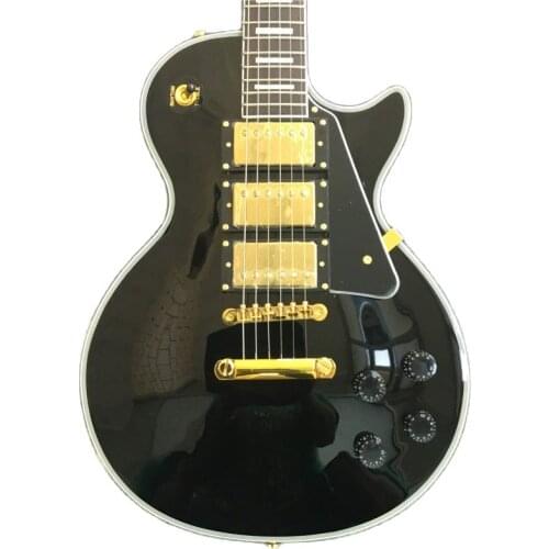 2021 High Quality FP-3109, Black Color, Solid Body ,Ebony Fretboard, Gold Hardware,Custom LP Electric Guitar
