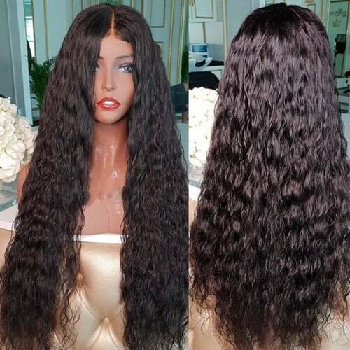 Bang Synthetic None Lace Front Wigs Long Straight/Curly SYnthetic Fiber Heat Resistant Wigs