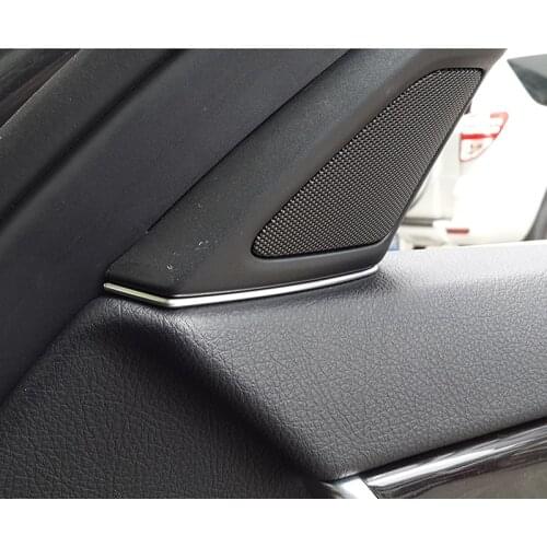 For BMW 5 Series 525 520 F10 2011 2012 2013 Car Front Door Audio Speaker Strip Stereo Decal Cover Trim Styling Mouldings Sticker
