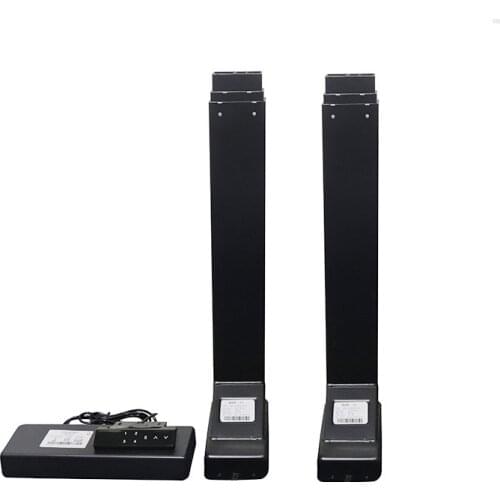 Electric Dual Motors Adjustable Height Standing Desk Sit To Stand Office Desk Leg With 3 Segments Lifting Column