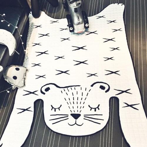 Ins Hot Anti Slip Rug Home Decoration Living Room Bedroom Floor Pets Baby Mat Blanket for Children Kids Playing Girl Hotel Cute