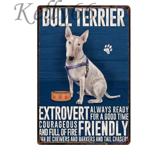 [ Kelly66 ] BULL TREEIER Tin Sign Metal Painting 20*30 CM Size y-1161