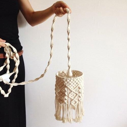 Creative Nordic Ins Chandelier Lampshade Bohemian Hand-Woven Pendant Homestay Home Soft Decoration Chandelier Lampshade