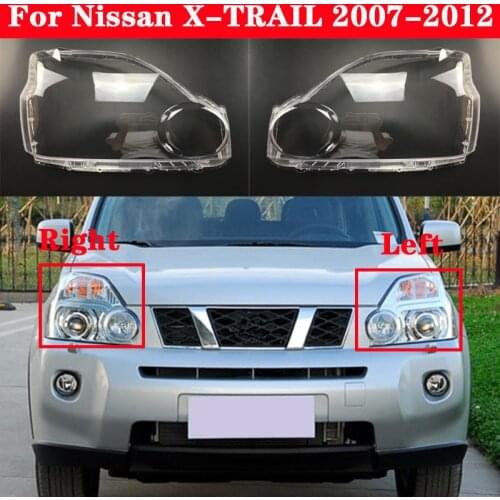 Auto Light Caps For Nissan X-TRAIL 2007-2011 Car Headlight Cover Transparent Lampshade Lamp Case Glass Lens Shell