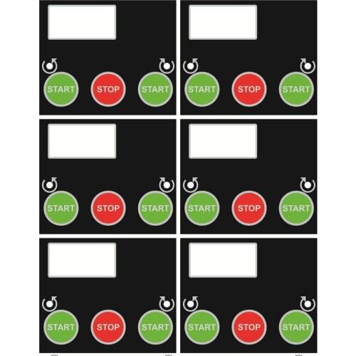 Membrane Switch Keypad With LCD Window/ LED Waterproof Membrane Switch Polyester PET PC PVC Panel Switch
