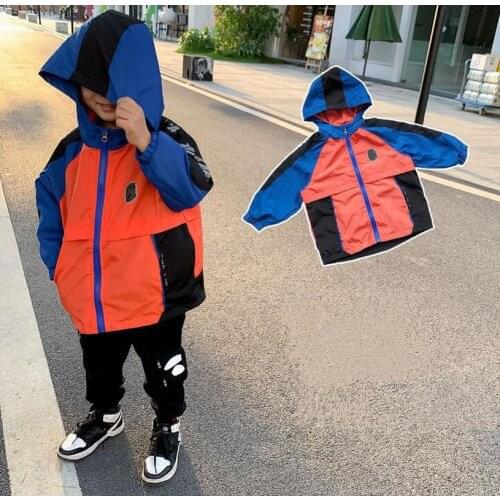 Fashion Kids Boy Girls Cartoon Animal Orange Hoodie Tops Wind Coat Casual Jacket Hip Hop Toddler Children Clothes