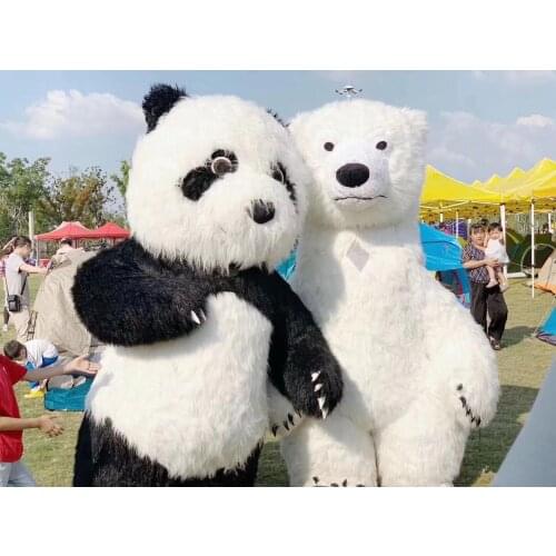 Inflatable Panda Costume Performance Jumpsuit Cosplay Dress Dance Stage Prop