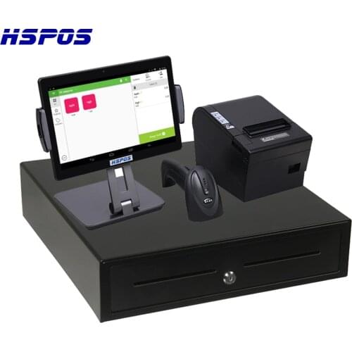 Newest 10 Inch POS Cash Register POS System with Printer,Scanner and Cash Drawer HS-ST01D
