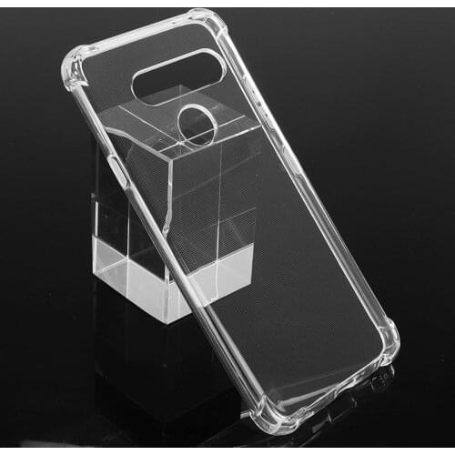 For LG V40 ThinQ Transparent Silicon Case for LG V40 ThinQ LGV40 V 40 LM-V405QA V405TA V405UA Anti-knock Phone cover Cases