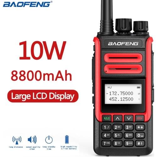 2021 New Baofeng UV-99 Walkie Talkie 10W 8800mAh Dual Band Transceiver 136-174&400-520MHz UV-82 UV-5R Ham Radios For Hunting