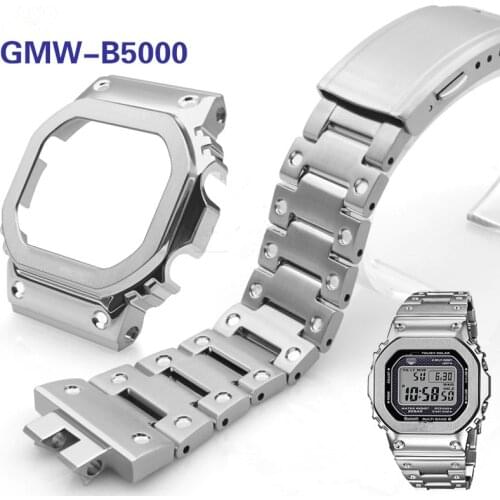 Watchband and Bezel for GMW-B5000 High Quality 316L Stainless Steel Watch Bracelet and Case Cover Metal Strap Steel Belt Tools
