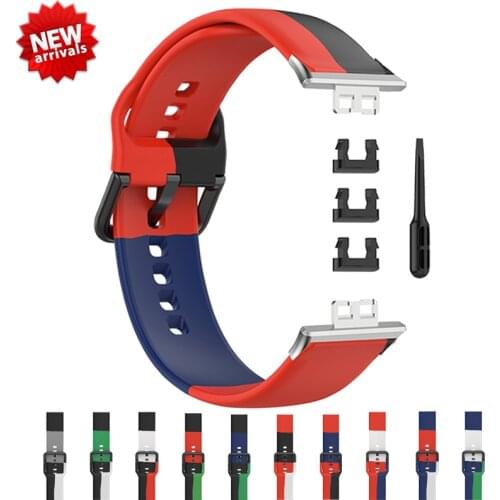 Sport Silicone Watch Band for Huawei Watch Fit Strap Smart Watch Accessories Replacement Wristband Belt Huawei Watch Band
