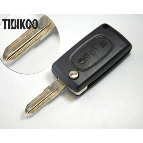 Folding Flip Remote Key Shell for Citroen C2 2 Buttons Car Key Case Fob Shell