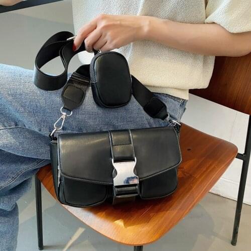 Multi-Pocket Large Capacity Shoulder Bags Female Brand Design Trend Solid Color Handbag Women Luxury Fashion Crossbody Bags