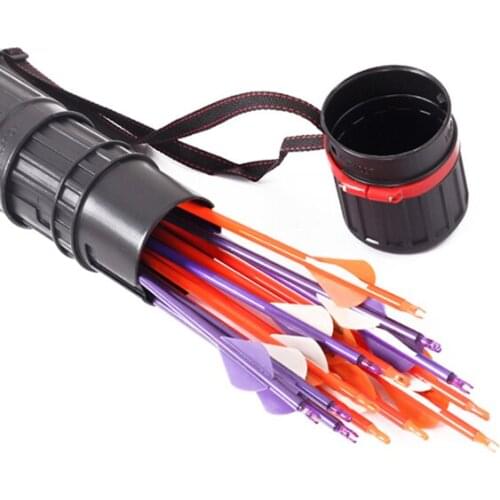 Telescopic Archery Arrow Case Carrier Tube with 2 EVA Foam Arrow Protection Racks Holders
