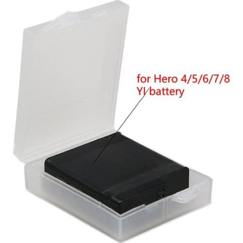 2Pcs Waterproof Plastic Protective Storage Cam Battery for GoPro Hero 8 7 6 5 4 Session Xiaomi Yi MiJia 4k Eken Camera Accessory
