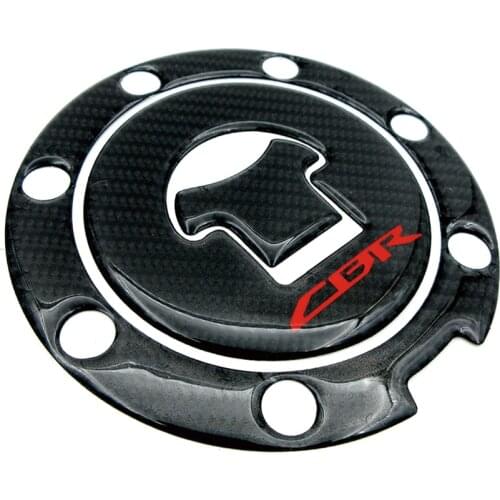 Motorcycle Carbon Fiber Fuel Gas Cap Cover Tank Protector Pad Sticker Decals For Honda CBR 600 F2/F3/F4/F4i RVF VFR CB400 CB1300