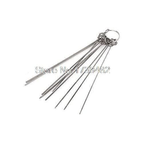 10 Pcs 0.6mm-1.3mm Guitar Nut Needle Files Nozzle Jet Welding Tip Cleaner Sets