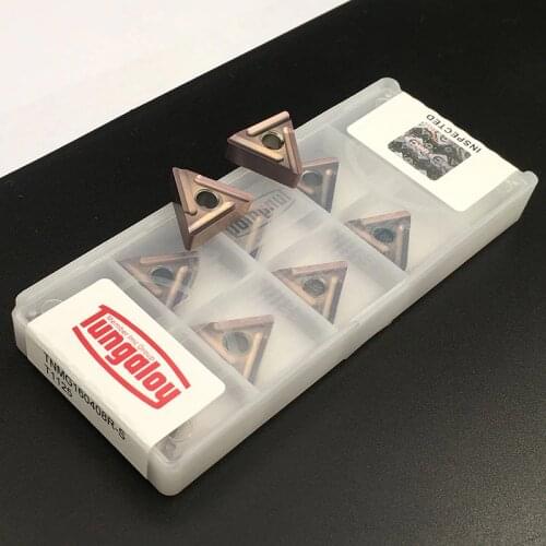 100% Original 10PCS TNMG160404 R / L T1125 TNMG160408 Lathe Tools Carbide Inserts High Quality External Turning Tools Steel