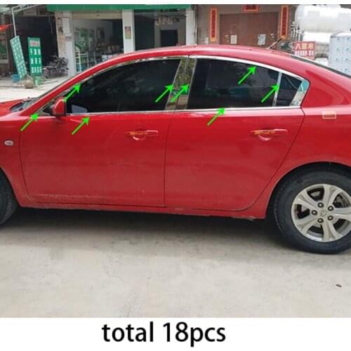 12/18pcs for Mazda 3 2005-2013 Window trim Stainless steel decorative sticker