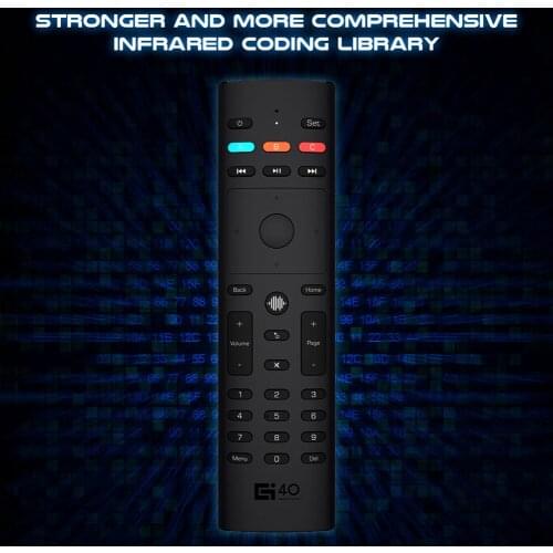 2.4G Wireless Air Mouse Voice Remote for PC Projector Android TV Box STB G40S Electronic Smart Home Accessories