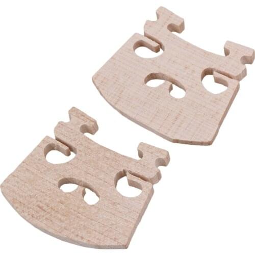 3x Beige Adjustable Violin Bridge Wood for 1/16 Fiddle 32 x 28 x3.8mm