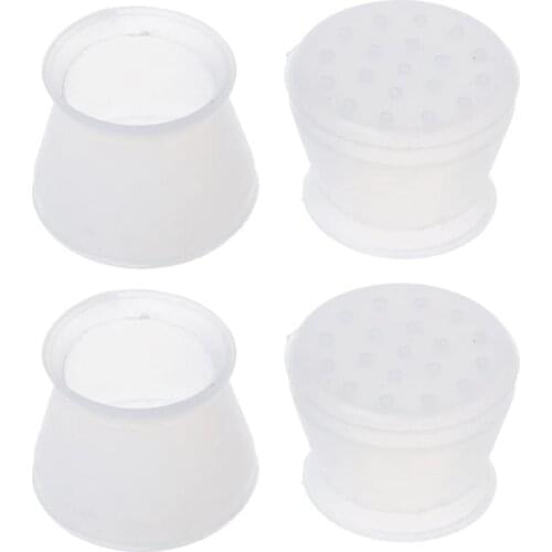4Pcs Silicone Chair Leg Caps Feet Pads Furniture Table Covers Floor Protectors