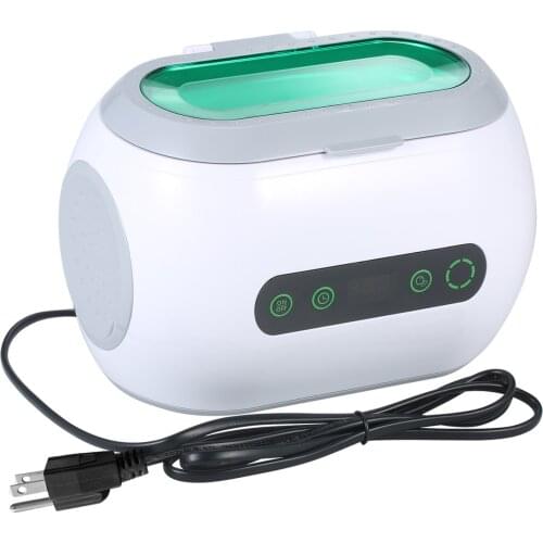 600mL Digital Ultrasonic Cleaner with Degassing Function Glasses Cleaning Machine w/ Stainless Steel Tank Jewelry Cleaning Tool