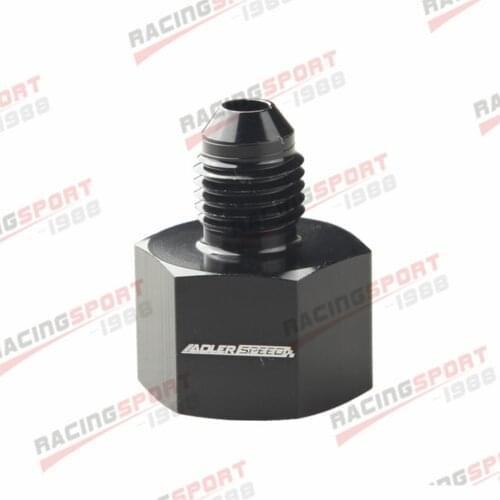 6AN AN6 AN-6 Female To AN4 4AN AN-4 Male Flare Reducer Fitting Adapter Black