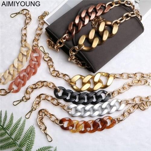 AIMIYOUNG Acrylic Chains Bag Strap Handbag Handle Shoulder Bag Belt Purse Straps Bag Part Accessories Acrylic Decorate Straps