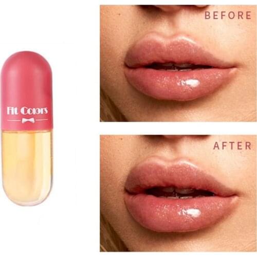 Lip Gloss Mini Crystal Jelly Lip Oil Capsules Design Moisturizing Waterproof Lip Gloss Plump Lips Beauty Makeup Cosmetics