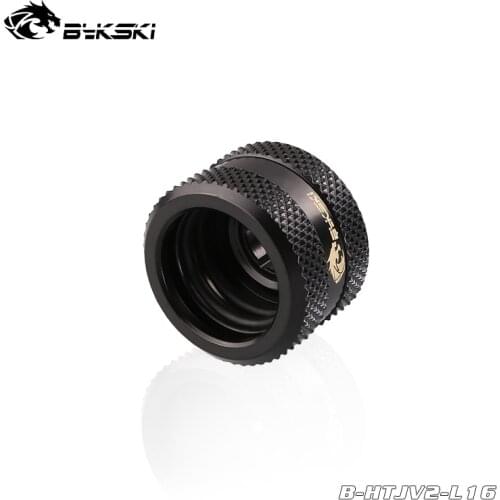 Bykski 12x16mm Hard Tube Fittings ,OD 16mm Rigid Tube Black,Red,Gold,White,Silver,Blue G1/4" 4 Layer Sealing,B-HTJV2-L16