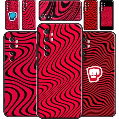 Pewdiepie Wave Case For POCO M3 Pro F3 POCO X3 Pro Cover For Xiaomi Mi 11 Ultra 9T 10T Pro Note 10 Lite