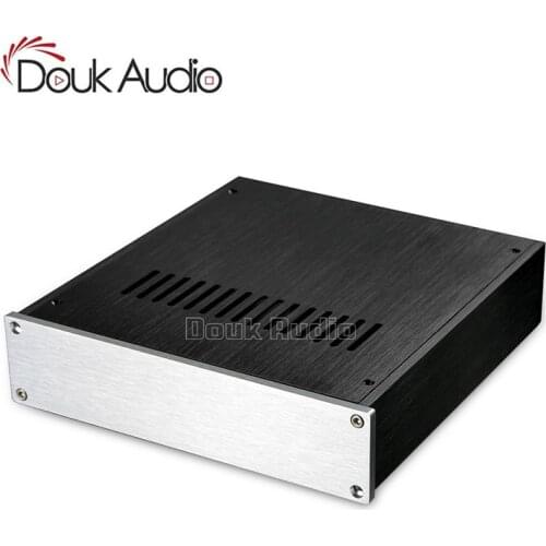 Douk Audio Aluminium Pre-Amp Case Amplifier Chassis DAC Cabinet HiFi Enclosure
