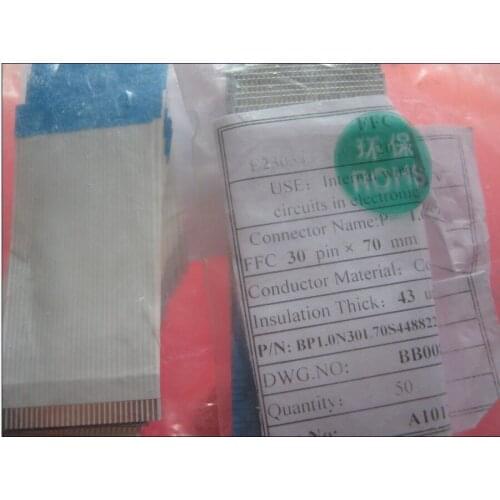 FFC 1.0pitch 30pin 70mm long type B Flexible Flat Cable For TTL LCD DVD Computer Printer AWM 80C 60V VW-1