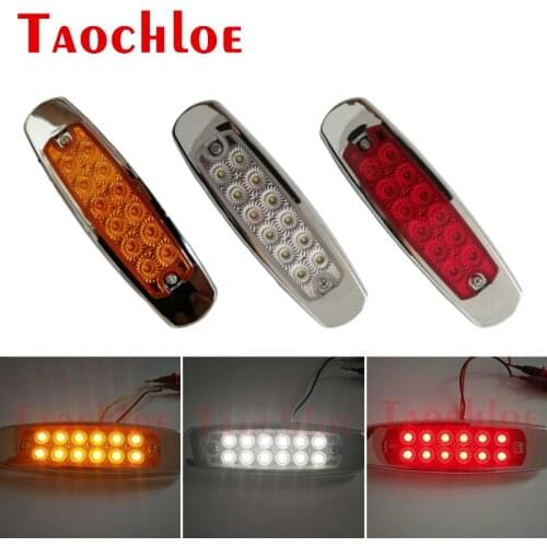 100Pcs Red Amber White Clearance Lights Side Marker Lamps For Truck Lorry Trailer Bus Car Warning Signal Light