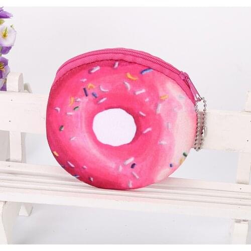 Coin Purse Series Wallet Card Bag Student Gift Creative Donut A Variety Colors Popular Cute Cartoon Girl Women