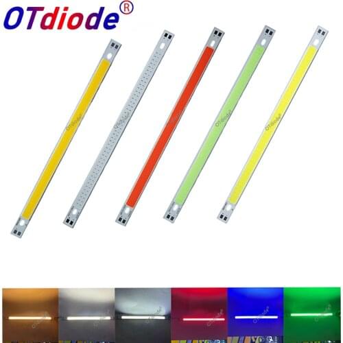 LED COB 200x10mm 12v cob led Strip light bulb source 10W Warm Nature White Blue Red Green Yellow FLIP Chip for Car light DIY