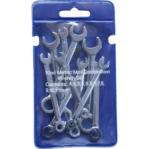 N1HF Sturdy Flexible Type Adjustable Universal Torx Wrench 10pcs Tool Steel Durable Wrenches Pocket Wrench