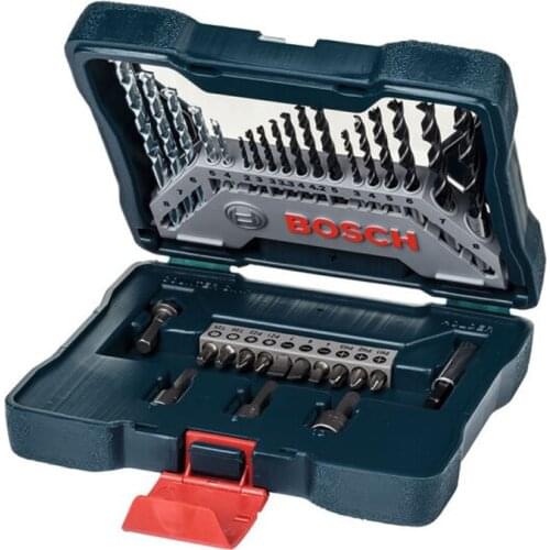 Bosch 33-Piece Twist Drill Combination Metal Drill Bit Masonry Drill Bit Woodworking Drill Bit Screwdriver Head Mixed Set
