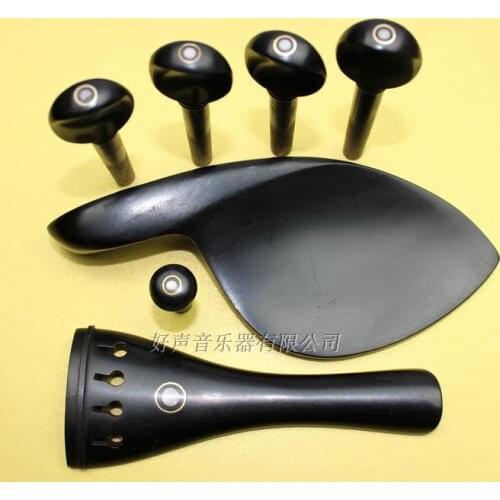 New high quality Ebony Violin Parts 4/4, 3/4, 1/2, 1/4 size violin accessories